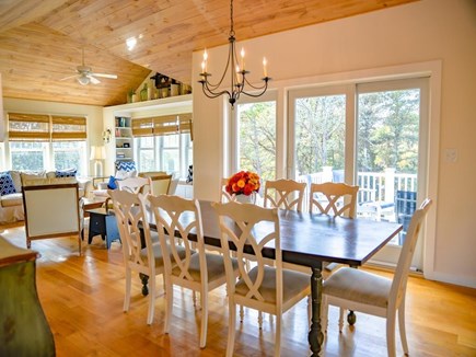 Edgartown Martha's Vineyard vacation rental - Dining area with sliders to deck