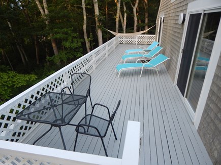 Chilmark Martha's Vineyard vacation rental - Lower Deck with hammock and lounge chairs