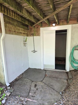 Chilmark Martha's Vineyard vacation rental - Outdoor bluestone shower