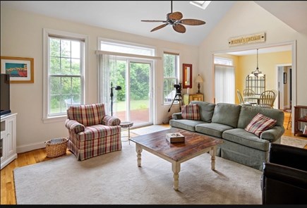 Edgartown Martha's Vineyard vacation rental - Great room with direct access to backyard