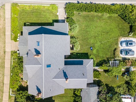 Oak Bluffs Martha's Vineyard vacation rental - Aerial view of house and yards