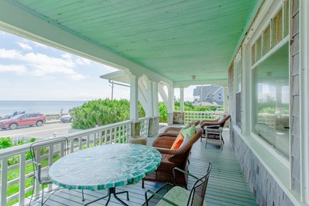 Oak Bluffs Martha's Vineyard vacation rental - Front outside porch with ocean views