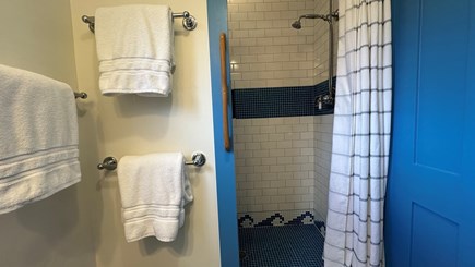 West Tisbury, Martha's Vineyar Martha's Vineyard vacation rental - Walk-in shower with fresh linens