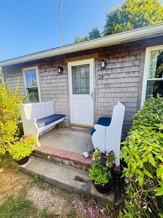 Oak Bluffs, Steps to downtown OB Martha's Vineyard vacation rental - Sit, sip & watch the bikers & walkers head into town
