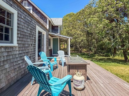 Oak Bluffs Martha's Vineyard vacation rental - Main house deck w/ firepit