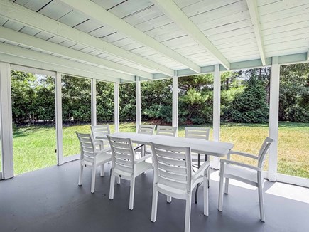 Oak Bluffs Martha's Vineyard vacation rental - Screened porch w/ dining
