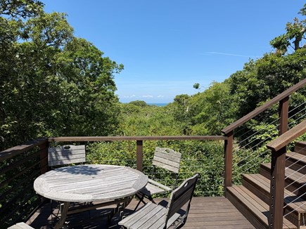 Aquinnah Martha's Vineyard vacation rental - 2nd level deck enjoys views and access to the roof deck.