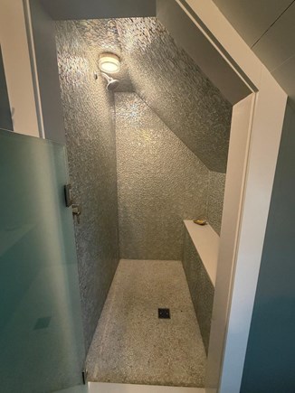 Oak Bluffs, Ocean Park Newly Renovated Hom Martha's Vineyard vacation rental - Second floor full bath has walk-in tiled shower.