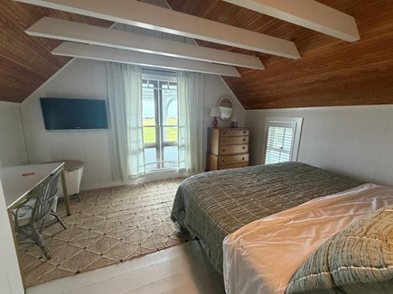 Oak Bluffs, Ocean Park Renovated Home Martha's Vineyard vacation rental - King bed with a view.