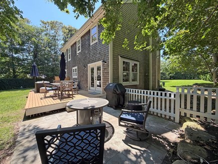 Oak Bluffs Martha's Vineyard vacation rental - Back Yard - Lounge & dining area, outdoor shower, and grill