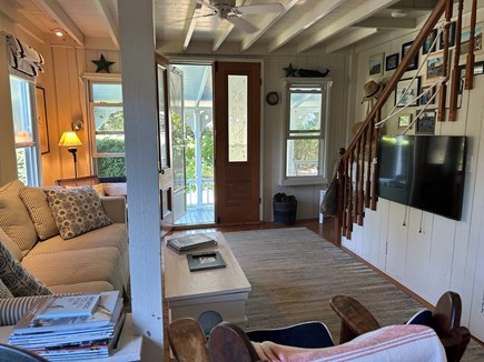 Oak Bluffs Martha's Vineyard vacation rental - TV room and front entry.