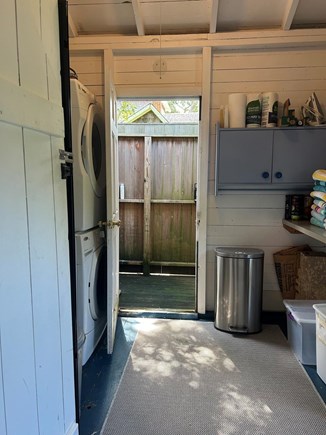 Oak Bluffs Martha's Vineyard vacation rental - Laundry room with entrance to outdoor shower.