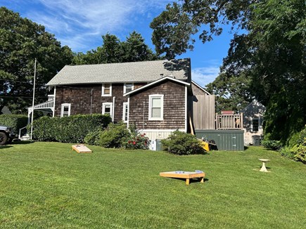 Oak Bluffs Martha's Vineyard vacation rental - Side yard to gather and play lawn games.