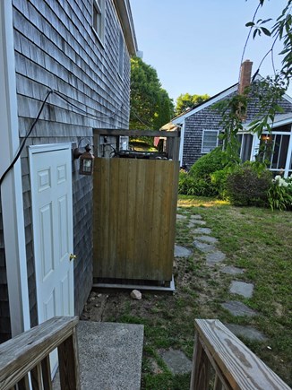 Oak Bluffs Arts District Martha's Vineyard vacation rental - Outdoor shower (shared with the main house) and exterior entrance