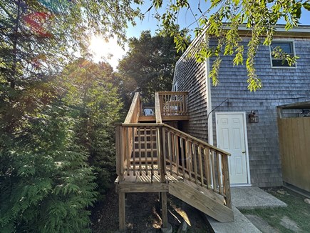 Oak Bluffs Arts District Martha's Vineyard vacation rental - Exterior deck leading to outdoor entrance