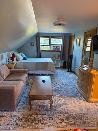 Oak Bluffs Arts District Martha's Vineyard vacation rental - Full view of living space with pullout love seat.