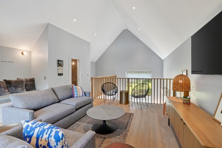 Oak Bluffs Martha's Vineyard vacation rental - Second story living room with overlooks the dining area