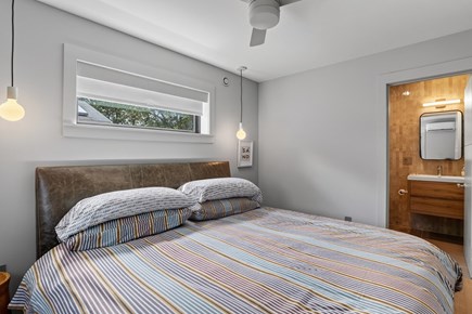 Oak Bluffs Martha's Vineyard vacation rental - First floor primary bedroom with king bed