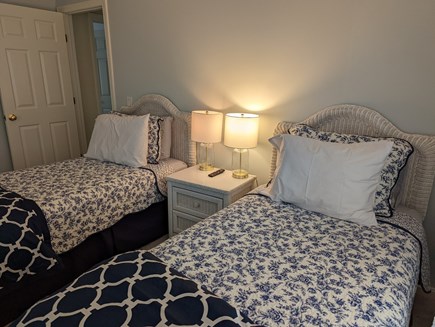 Vineyard Haven Martha's Vineyard vacation rental - 2nd floor Twin bedroom: wicker dresser and closet