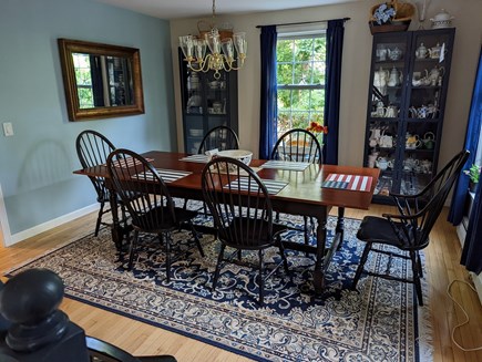Vineyard Haven Martha's Vineyard vacation rental - Dining room off the kitchen (old floors shown)