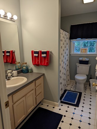 Vineyard Haven Martha's Vineyard vacation rental - 2nd floor guest bath with tub/shower combo
