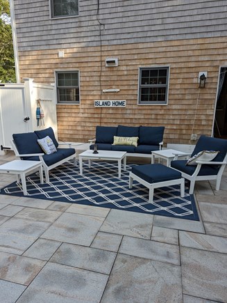 Vineyard Haven Martha's Vineyard vacation rental - Outdoor shower and living space