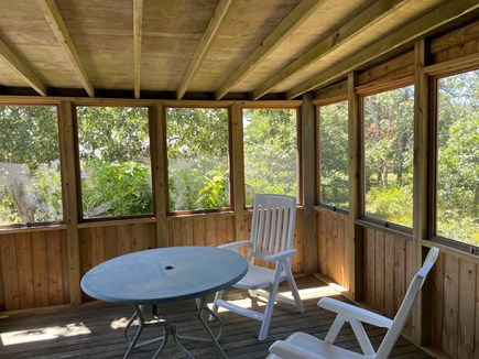 Edgartown, Chappaquidick Martha's Vineyard vacation rental - Screen porch off king bedroom