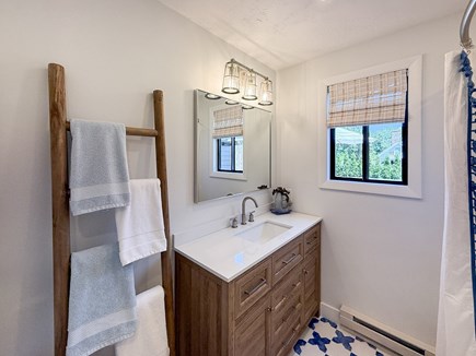 Edgartown Martha's Vineyard vacation rental - Hall Bath with a Shower Tub Combo, First Floor