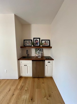 Aquinnah Martha's Vineyard vacation rental - Mini kitchen (sink, stovetop, fridge) in lower level living room