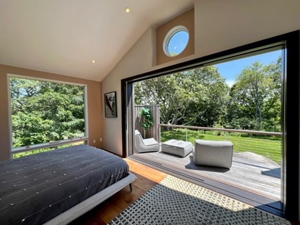 Aquinnah Martha's Vineyard vacation rental - Primary bedroom and private deck