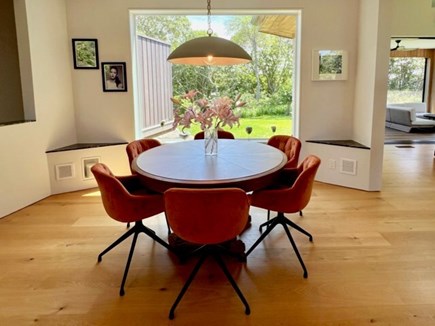 Aquinnah Martha's Vineyard vacation rental - Dining table opens up to seat up to 8 people