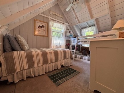 Oak Bluffs Martha's Vineyard vacation rental - Bedroom with twin bunkbeds and a separate twin bed.