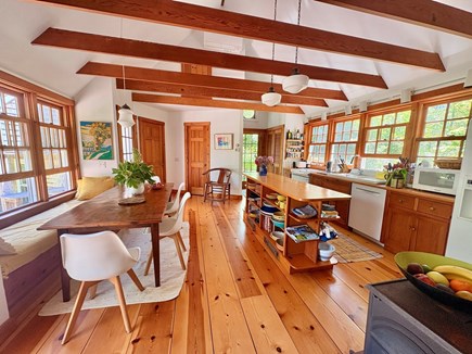 West Tisbury Martha's Vineyard vacation rental - Kitchen leading into living room