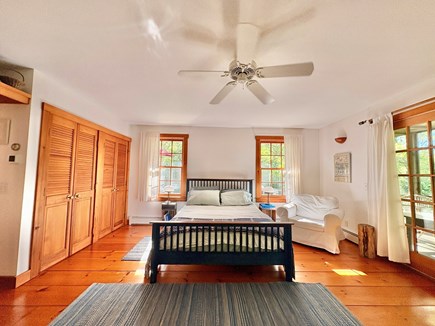 West Tisbury Martha's Vineyard vacation rental - Lower Bedroom leads to screened in porch Queen sized bed