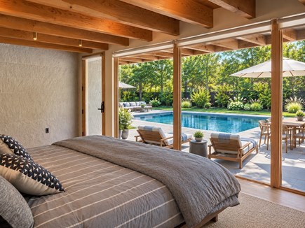 WEST TISBURY Martha's Vineyard vacation rental - Rendering of primary bedroom looking at pool