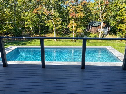 WEST TISBURY Martha's Vineyard vacation rental - Rendering looking at pool from second floor deck