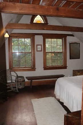 Chilmark Martha's Vineyard vacation rental - Queen Bedroom (View toward windows)