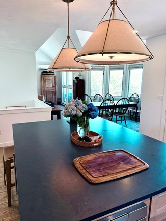 West Tisbury, Lower Makonikey area with priv Martha's Vineyard vacation rental - Kitchen and Dining area