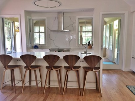 Katama-Edgartown, Edgartown/Katama area located  Martha's Vineyard vacation rental - Large island, note sunroom beyond Wolf induction range