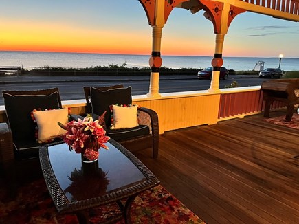 Oak Bluffs Martha's Vineyard vacation rental - Porch at Sunrise