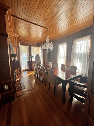 Oak Bluffs Martha's Vineyard vacation rental - Spacious and elegant dining oom with ocean views.