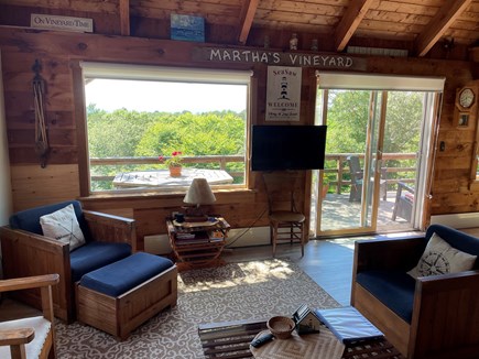 West Tisbury, MA Martha's Vineyard vacation rental - View from the living room couch.