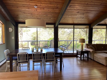 Chilmark Martha's Vineyard vacation rental - Open dining area seats 8, with room for two more at the bar.
