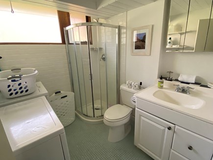 Chilmark Martha's Vineyard vacation rental - Downstairs bathroom has a shower & full-sized washer and dryer.
