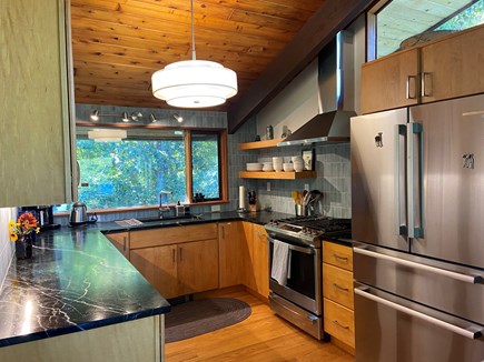 Chilmark Martha's Vineyard vacation rental - New kitchen 2023: soapstone counters, high-end appliances