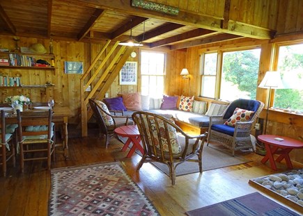 Vineyard Haven Martha's Vineyard vacation rental - Open comfortable living area with lovely views of the water