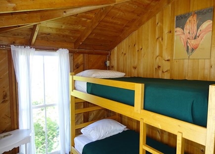 Vineyard Haven Martha's Vineyard vacation rental - Twin bunk bed room with water views<br/>