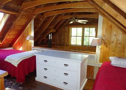 Vineyard Haven Martha's Vineyard vacation rental - Cozy loft with two twin beds, skylight with water views