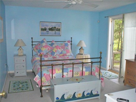 Edgartown Martha's Vineyard vacation rental - Master Bedroom on First Floor - French Door leads to Deck