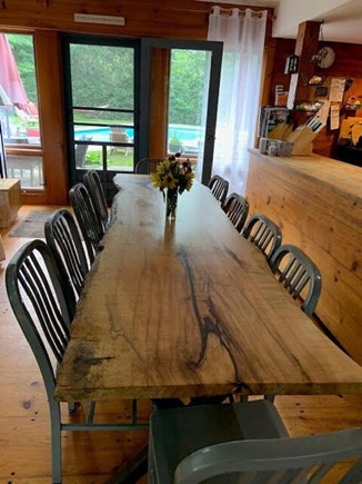 West Tisbury Martha's Vineyard vacation rental - Dining table seats 10